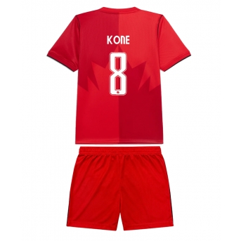 Billige Fotballdrakt Canada Ismael Kone #8 Replika Hjemmedraktsett Barn VM 2026 Kortermet (med bukser)